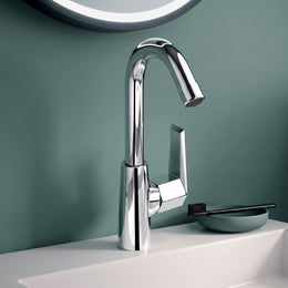 Plantex Kitchen Taps for Home Sink with 360° Rotation/Sink Tap for Kitchen Basin with Teflon Tape/Kitchen Faucets for Sink -Chrome (Celesiya-1246)
