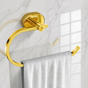 Plantex J4 Stainless Steel Towel Hanger for Wash Basin/Hand Towel Hanger/Napkin Holder for Wash Basin/Bathroom Accessories (PVD Gold Finish) Onix