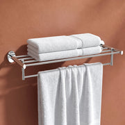 Plantex 304 Grade Stainless Steel 24 Inches Long Towel Rack/Towel Hanger for Bathroom/Towel Bar/Bathroom Accessories - Olive (Chrome)