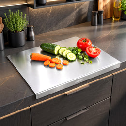 Plantex Chopping Board - 15 * 11.5 inch (Pack of 1, Stainless Steel 2002, Chrome) (APS-1156)