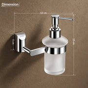 Plantex Smero Pure Brass Made Hand Wash Holder for Wash Basin/Liquid Soap Dispenser/Shampoo Dispenser - Superb (Chrome)