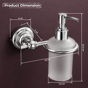 Plantex 304 Grade Stainless Steel Handwash Holder/Wall Mounted Dispenser/Bathroom Accessories - Skyllo (Chrome)