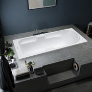 Plantex Bathtub For Bathroom/Bath tub for Adults/Deep Soaker Bathtub with Overflow and Waste Coupling Accessories (White - 1670 mm)