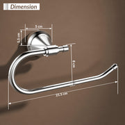 Plantex 304 Grade Stainless Steel Washbasin Towel Holder/Hand Towel Hanger/Napkin Ring for Kitchen/Bathroom Accessories (Chrome) Niko