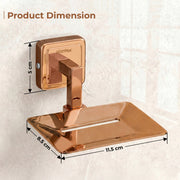 Plantex Soap Holder for Bathroom/304 Grade Stainless Steel Soap Case/Soap Stand/Bathroom Accessories - Pack of 1 (PVD Rose Gold)