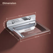 Plantex Soap Dish for Bathroom/Stainless Steel Wall Mounted Soap Holder/Case/Bathroom Accessories - (Chrome)