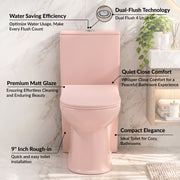 Plantex Platinum Ceramic Rimless Western Commode/Washdown One Piece Western Toilet with Soft Close Toilet Seat Cover - S Trap Outlet (Peach - Matt Finish)
