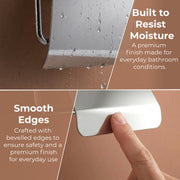 Plantex J4 Stainless Steel Toilet Paper Holder for Bathroom/Tissue Holder for Washroom/Toilet roll Holder for Wall Mounted/Bathroom Accessories (Chrome Finish) Onix
