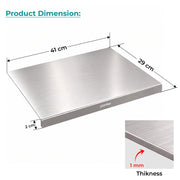 Plantex Chopping Board - 15 * 11.5 inch (Pack of 1, Stainless Steel 2002, Chrome) (APS-1156)