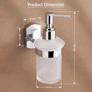 Plantex 304 Grade Stainless Steel Hand Wash Holder for Wash Basin/Liquid Soap Dispenser/Bathroom Accessories - Parv (Chrome)