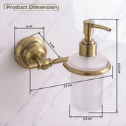 Plantex 304 Grade Stainless Steel Liquid Soap Dispenser/Shampoo Dispenser/Hand Wash Dispenser/Bathroom Accessories - Skyllo (Antique)