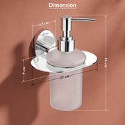 Plantex 304 Grade Stainless Steel Wash Basin Handwash Holder and Dispenser for Liquid Soap/Bathroom Accessories - Olive (Chrome)