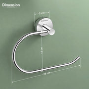 Plantex Stainless Steel Napkin Holder for Wash Basin/Towel Hanger for Bathroom/Napkin Hanger/Bathroom Accessories - Pack of 1 (Chrome)