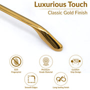Plantex Cabinet Handle/96mm Handle for Drawer/Wardrobe/Kitchen Handle/Pull-Push Handle for Home/Office - Pack of 1 (Gold)