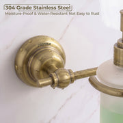 Plantex 304 Grade Stainless Steel Liquid Soap Dispenser/Shampoo Dispenser/Hand Wash Dispenser/Bathroom Accessories - Skyllo (Antique)