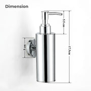 Plantex Liquid Soap Dispenser for Bathroom/304 Grade Stainless Steel Shampoo Dispenser/Round Hand wash Dispense/Bathroom Accessories - Pack of 1 (Regent, Chrome)