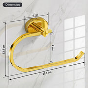 Plantex J4 Stainless Steel Towel Hanger for Wash Basin/Hand Towel Hanger/Napkin Holder for Wash Basin/Bathroom Accessories (PVD Gold Finish) Onix
