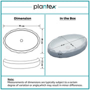 Plantex Table Top Wash Basin For Bathroom/Designer Ceramic Basin/Countertop Vessel Sink Basin - Indo-European Collection (24x 16 x 5 Inch)