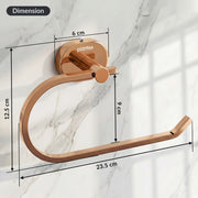 Plantex J4 Stainless Steel Towel Hanger for Wash Basin/Hand Towel Hanger/Napkin Holder for Wash Basin/Bathroom Accessories (PVD Rose Gold Finish) Onix