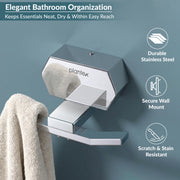 Plantex Robe Hook for Bathroom/304 Grade Stainless Steel Cloth Hanging Hook/Bath Towel Hook/Bathroom Accessories - Pack of 1 (Delta - 2805, Chrome)