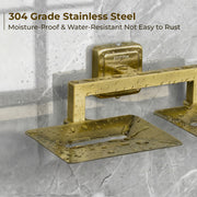 Plantex 304 Grade Stainless Steel Dual Soap Holder for Bathroom/Soap Dish/Soap Stand/Bathroom Accesories - Decan (Brass Antique)