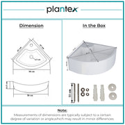 Plantex White Ceramic Corner Washbasin/Wall Mount Basin for Bathroom/Wall Hung Wash Basin/Small Corner Sink/10 Years Glaze Warranty by Plantex (Cornia - 16 x 16 x 10 Inch)