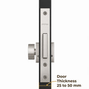 Plantex Dead Lock for Main Door/Lock with Brass 70mm Cylinder with Lock Body and 3 Computerized Keys - Pack of 1 (Satin)