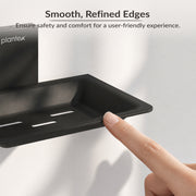 Plantex 304 Grade Stainless Steel Bathroom Soap Holder/Wall Mounted Soap Holder/Soap Dish Stand/Bathroom Accessories - Crystal (Black)