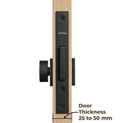 Plantex Dead Lock for Main Door/Lock with Brass 70mm Cylinder with Lock Body and 3 Computerized Keys - Pack of 1 (Z-Black)