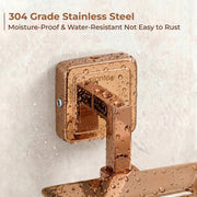 Plantex Soap Holder for Bathroom/304 Grade Stainless Steel Soap Case/Soap Stand/Bathroom Accessories - Pack of 1 (PVD Rose Gold)