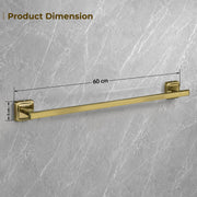 Plantex 304 Grade Stainless Steel Bathroom Towel Hanger/Single Towel Rod/Towel Holder for Wash Basin/Bathroom Accessories - Decan (Brass Antique)