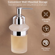 Plantex 304 Grade Stainless Steel Hand Wash Holder for Wash Basin/Liquid Soap Dispenser/Bathroom Accessories - Parv (Chrome)
