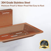Plantex 304 Grade Stainless Steel Soap Dish/Soap Holder/Soap Stand/Soap Case/Soap Storage for Bathroom/Bathroom Accessories - Crystal (PVD Rose Gold)