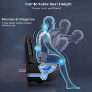 Plantex Imported Ceramic Wall Hung Commode/Rimless Washdown Western Toilet/P Trap Western Commode with Soft Close Toilet Seat (Matt Black)