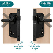 Plantex Mortise Door Lock Set with Brass Cylinder & Keys/Heavy-Duty Main Door Lock Body - Pack of 1 (Z-Black)