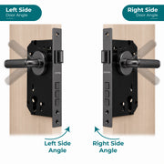 Plantex Mortise Door Lock Set with Brass Cylinder & Keys/Heavy-Duty Main Door Lock Body - Pack of 1 (Satin Black)