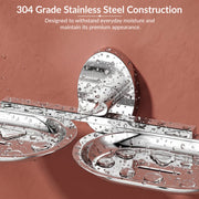 Plantex 304 Grade Stainless Steel Twin Soap Holder Stand for Bathroom and Wash Basin/Bathroom Accessories - Olive (Chrome)