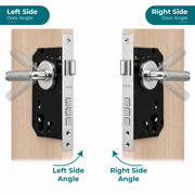 Plantex Mortise Door Lock Set with Brass Cylinder & Keys/Heavy-Duty Main Door Lock Body - Pack of 1 (Satin)