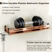 Plantex Multipurose Shelf for Bathroom/Stainless Steel Shelf/Bathroom Accessories - (15 x 5 Inch, PVD Rose Gold)