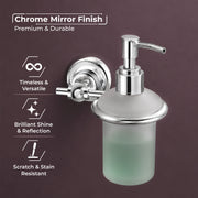 Plantex 304 Grade Stainless Steel Handwash Holder/Wall Mounted Dispenser/Bathroom Accessories - Skyllo (Chrome)