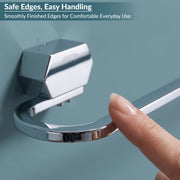 Plantex Towel Rod for Bathroom/304 Grade Stainless Steel Towel Hanger/24 inch Towel Holder/Bathroom Accessories - Pack of 1 (Delta - 2804, Chrome)