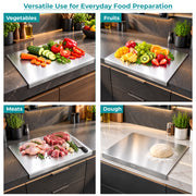 Plantex Chopping Board - 15 * 11.5 inch (Pack of 1, Stainless Steel 2002, Chrome) (APS-1156)