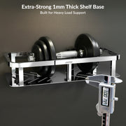 Plantex Stainless Steel 304 Grade Shelf for Bathroom/Storage Organizer for Bathroom/Kitchen Rack - Bathroom Accessories - Pack of 1 (12x5 Inch, Chrome)