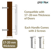 Plantex Aluminium Cabinet Handle/900mm Wardrobe Handle for Home/Cupboard Door Pull-Push Handles for Office - Pack of 2 (DTC-5580, Brass Antique & Gold)