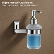Plantex Smero Pure Brass Made Hand Wash Holder for Wash Basin/Liquid Soap Dispenser/Shampoo Dispenser - Superb (Chrome)
