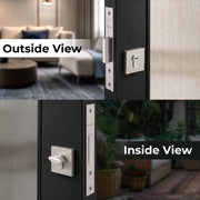 Plantex Dead Lock for Main Door/Lock with Brass 70mm Cylinder with Lock Body and 3 Computerized Keys - Pack of 1 (Satin)