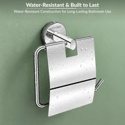 Plantex Stainless Steel Toilet Paper Holder for Bathroom/Tissue Paper Holder/Toilet Paper Roll Holder/Bathroom Accessories - Brezza (Chrome)
