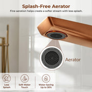 Plantex Brass Wash Basin Mixer Tap/Hot & Cold Basin Mixer Faucet/Deck Mount Pillar Spout for Bathroom Sink - Pack of 1 (APS-4604, Brushed Rose Gold)