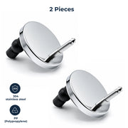Plantex 65MM QQ Toilet Seat Cover Hinges/Soft Close QQ Quick Release Replacement Kit/Corrosion-Resistant Hydraulic Dampers with Screws & Fittings/Easy Installation-1 Pair(2 Piece)