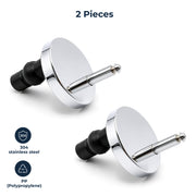 Plantex 55MM QQ Toilet Seat Cover Hinges/Soft Close QQ Quick Release Replacement Kit/Corrosion-Resistant Hydraulic Dampers with Screws & Fittings/Easy Installation-1 Pair (2 Piece)